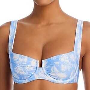 L Space Womens Camellia Top Beachwear Nylon Bikini Swim top Small